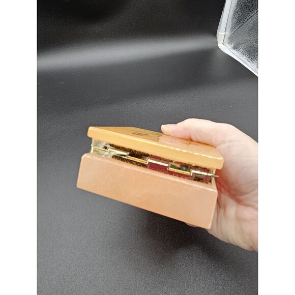 Lefton Alabaster‎ And Gold Rim Trinket Box Made In Italy - Picture 6 of 10